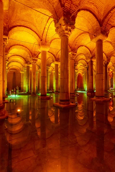 Istanbul Turkiye 2023 August Interior View Famous Underground Basilica Cistern Royalty Free Stock Images
