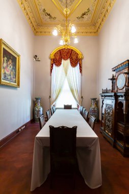 İSTANBUL, TURKEY 2023 Ağustos 03: İstanbul 'daki ünlü Topkapı Sarayı' nın güzel manzarası