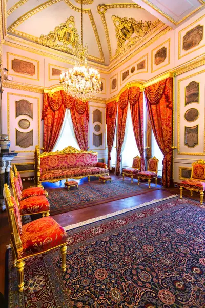 İSTANBUL, TURKEY 2023 Ağustos 03: İstanbul 'daki ünlü Topkapı Sarayı' nın güzel manzarası