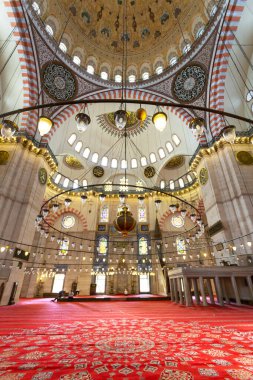 İSTANBUL, TURKEY 2023, Ağustos 04: Süleyman Camii, Süleyman Camii 'nin İstanbul, Türkiye' deki güzel manzarası