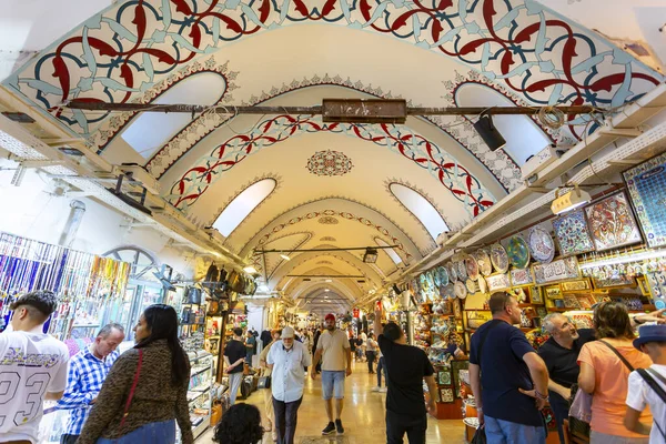 Istanbul Turkey 2023 Sierpnia Słynny Wielki Bazar Stambule Turcja — Zdjęcie stockowe