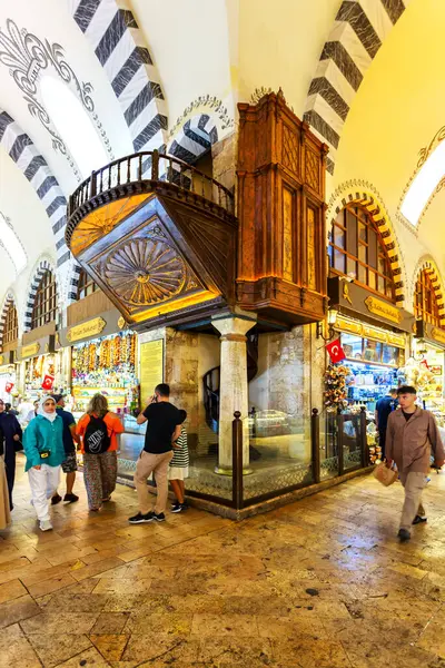 Istanbul Turkey 2023 Sierpnia Kolory Wibracje Bazarze Spice Bazaar Stambule — Zdjęcie stockowe