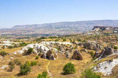 Devrent Valley, Cappadocia, Nevsehir, Türkiye 'deki Three Graces, rock Hills