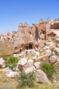 Kapadokya 'da Zelve Açık Hava Müzesi. Türkiye 'nin tarihi yerleri ve simgeleri