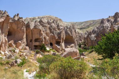 Kapadokya 'da Zelve Açık Hava Müzesi. Türkiye 'nin tarihi yerleri ve simgeleri