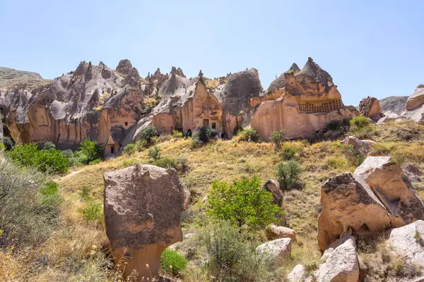 Kapadokya 'da Zelve Açık Hava Müzesi. Türkiye 'nin tarihi yerleri ve simgeleri