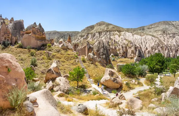 Zelve Open Air Museum Cappadocia Landmarks Historical Places Turkey — Stock Photo, Image