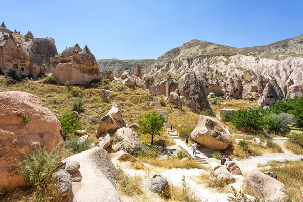 Zelve Open Air Museum Cappadocia Landmarks Historical Places Turkey — Stock Photo, Image