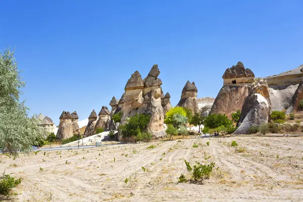 Pasabag Sus Famosas Chimeneas Hadas Goreme Valley Capadocia Turquía —  Fotos de Stock