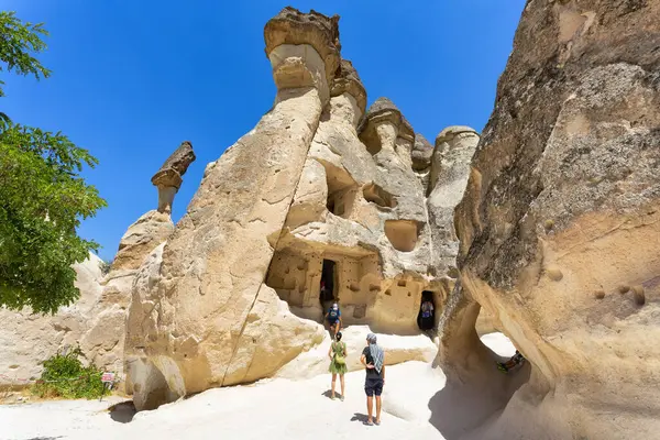 Pasabag Cappadocia 2023 Sierpnia Pasabag Jego Słynne Bajkowe Kominy Dolinie Obrazy Stockowe bez tantiem