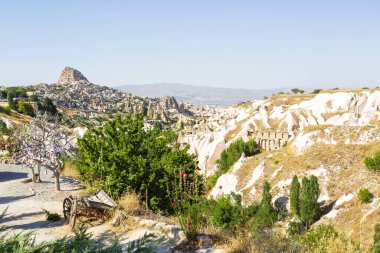 Beautiful view of Goreme National Park and Uchisar village in Cappadocia, Turkey clipart