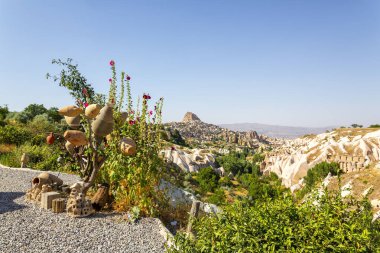 Beautiful view of Uchisar and Goreme National Park in Cappadocia, Turkey clipart