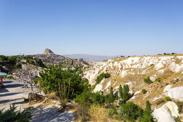 Krásný Výhled Národní Park Goreme Vesnici Uchisar Kappadokii Turecko Stock Fotografie