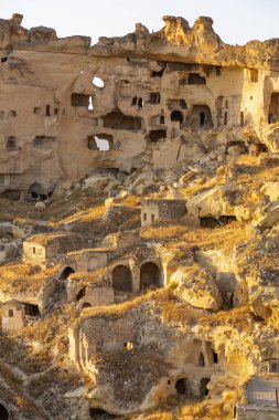 Beautiful landscape glimpse of Cavusin in Cappadocia, Turkiye clipart