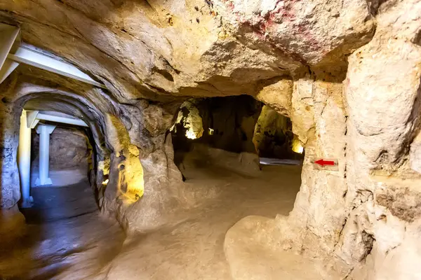 stock image Mazi Yeralti Sehri. The underground city of Mazi in Cappadocia, Turkiye