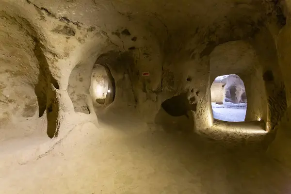 stock image Mazi Yeralti Sehri. The underground city of Mazi in Cappadocia, Turkiye