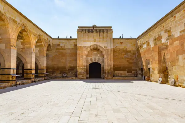 stock image Saruhan Caravanserai is located in Nevsehir province on the road to Kayseri, in Turkey