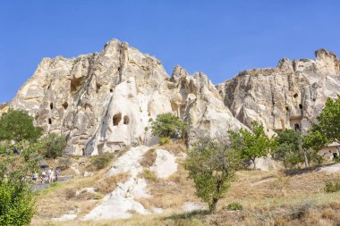 Goreme, Cappadocia, Türkiye 'deki ünlü açık hava müzesi.