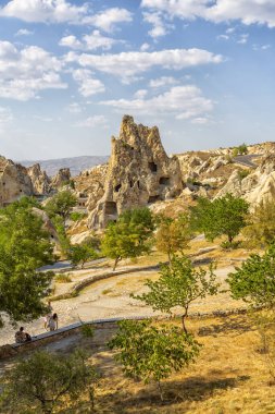 Goreme, Cappadocia, Türkiye 'deki ünlü açık hava müzesi.