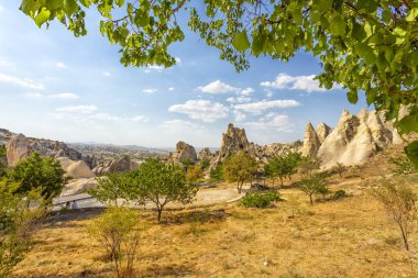 Goreme, Cappadocia, Türkiye 'deki ünlü açık hava müzesi.