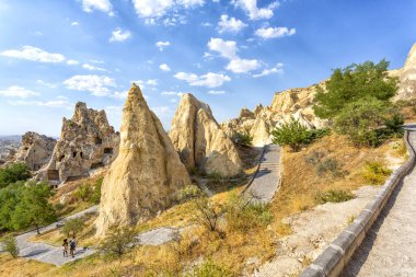 Goreme, Cappadocia, Türkiye 'deki ünlü açık hava müzesi.