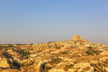 Urgup, Kapadokya, Türkiye 'nin güzel manzarası
