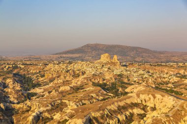 Urgup, Kapadokya, Türkiye 'nin güzel manzarası