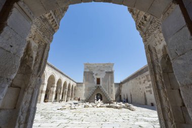 The famous Sultanhani Caravanserai in central Anatolia clipart