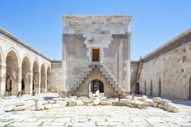 The famous Sultanhani Caravanserai in central Anatolia clipart