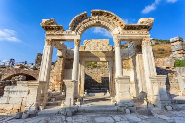 Beautiful view of Ephesus, a very important archaeological site in southwestern Turkey clipart