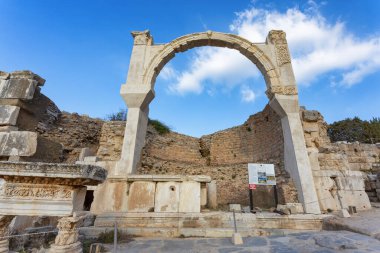 Beautiful view of Ephesus, a very important archaeological site in southwestern Turkey clipart