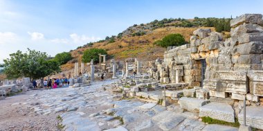 Beautiful view of Ephesus, a very important archaeological site in southwestern Turkey clipart