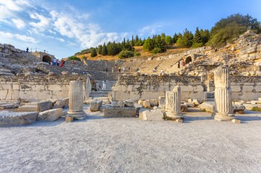 Beautiful view of Ephesus, a very important archaeological site in southwestern Turkey clipart