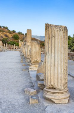 Beautiful view of Ephesus, a very important archaeological site in southwestern Turkey clipart