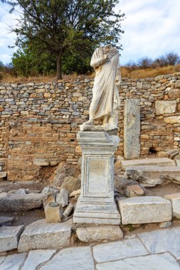 Türkiye 'nin güneybatısında çok önemli bir arkeoloji sahası olan Efes' in güzel manzarası