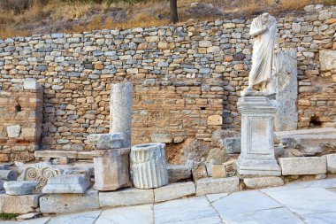 Beautiful view of Ephesus, a very important archaeological site in southwestern Turkey clipart