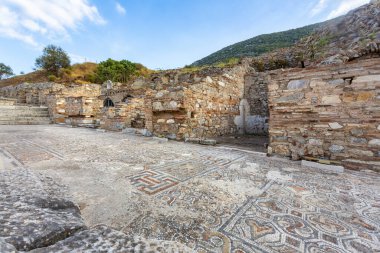 Beautiful view of Ephesus, a very important archaeological site in southwestern Turkey clipart