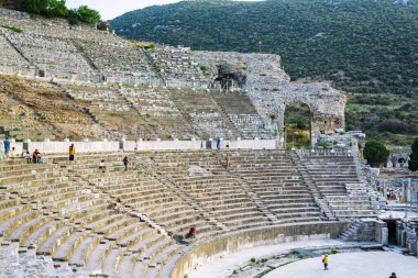 Beautiful view of Ephesus, a very important archaeological site in southwestern Turkey clipart