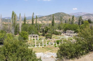 Aphrodisias is a Greco-Hellenistic city of Caria, in the Meander Valley, in Turkey clipart