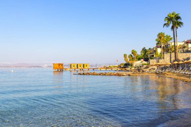 Beautiful view of Bodrum sea in Turkiye at dawn clipart