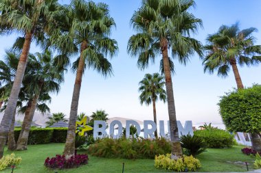 Beautiful view of Bodrum sea in Turkiye at dawn clipart