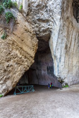 Latomie of Paradise. The Saltpetre Cave in Neapolis of Syracuse clipart