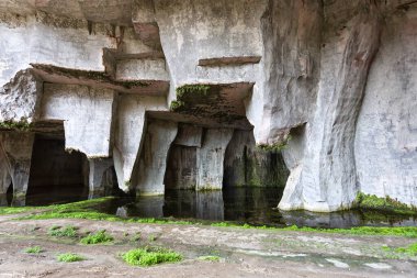 Latomie of Paradise. The Saltpetre Cave in Neapolis of Syracuse clipart