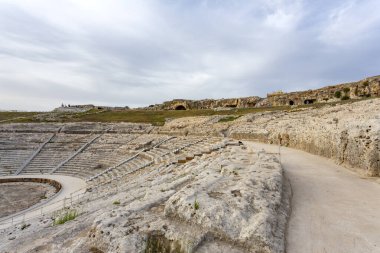 Antik Yunan Syracuse Tiyatrosu, Neapolis, Sicilya