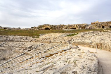 Antik Yunan Syracuse Tiyatrosu, Neapolis, Sicilya