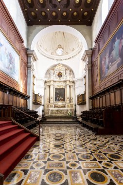 SYRACUSE, SICILY 2023 Kasım 04: Kutsanmış Bakire Meryem 'in Doğuşu Başkent Katedrali' nin güzel manzarası