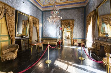 RAGUSA, SICILY 2023 5 Kasım: Sicilya 'nın Ragusa ilindeki Donnafugata Şatosu' nu ziyaret edin