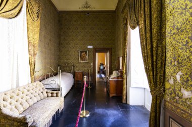 RAGUSA, SICILY 2023 5 Kasım: Sicilya 'nın Ragusa ilindeki Donnafugata Şatosu' nu ziyaret edin