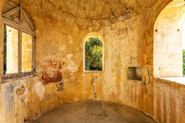 RAGUSA, SICILY 2023 5 Kasım: Donnafugata Kalesi, Sicilya 'nın güzel dış yüzünü ziyaret edin