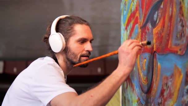 Mengagumkan Seni Lihatlah Sebuah Mahakarya Yang Menggabungkan Seni Kontemporer Dan — Stok Video
